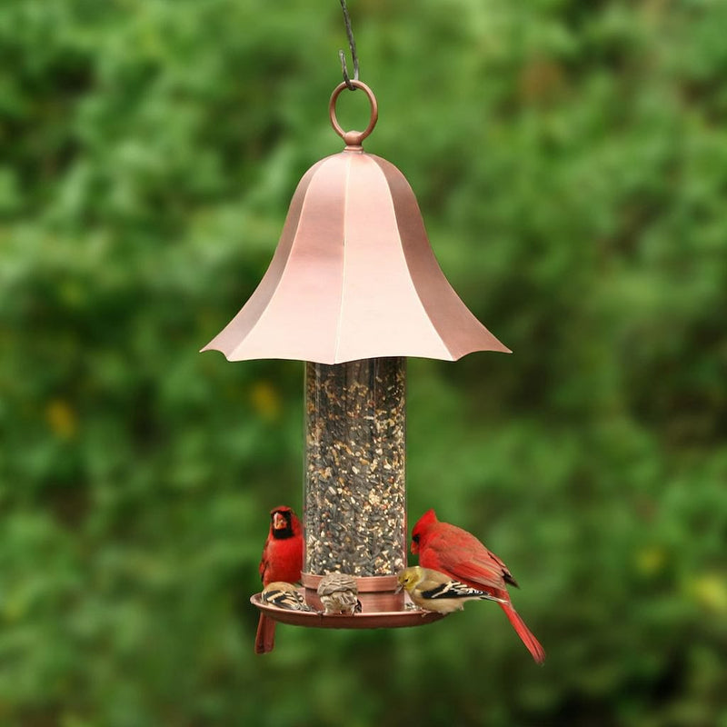Good Directions Copper Bell Tube Bird Feeder