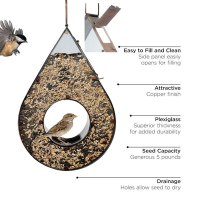 Good Directions Copper Teardrop FlyinThru™ Bird Feeder