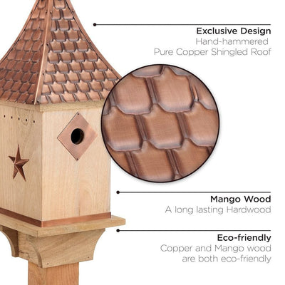 Good Directions Villa Bird House with Pure Copper Roof