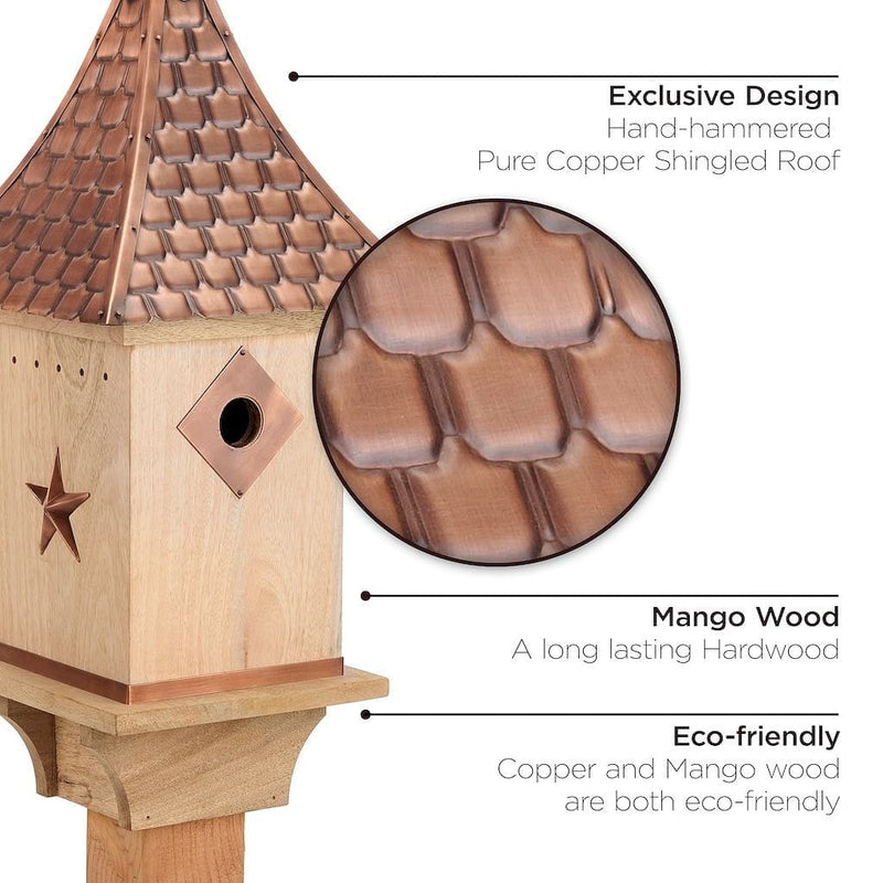 Good Directions Villa Bird House with Pure Copper Roof