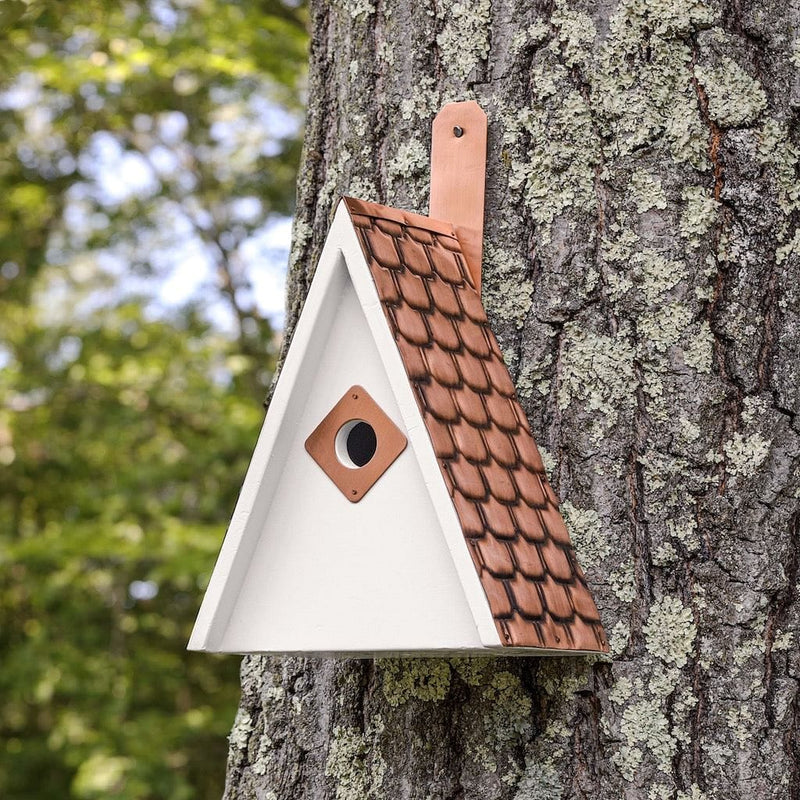 Good Directions Swiss Chalet Bird House with Pure Copper Roof