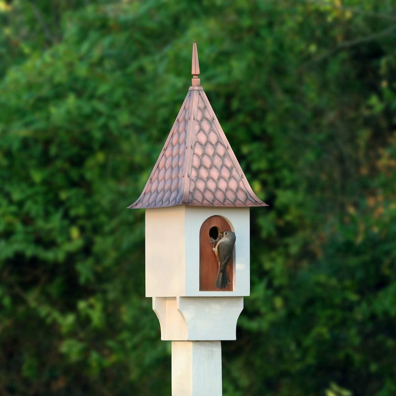 Good Directions Chateau Bird House with Pure Copper Diamond Pattern Roof