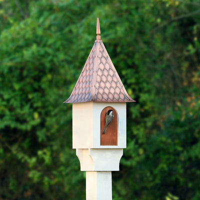 Good Directions Chateau Bird House with Pure Copper Diamond Pattern Roof