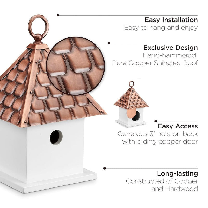 Good Directions Bird House Bungalow with Pure Copper Roof