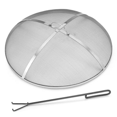 Good Directions 27 inch Heavy Duty Stainless Steel Spark Screen with Lifter top view