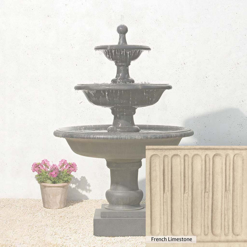 Ferro Rustico Nuovo Patina for the Campania International Vicobello Fountain, red and orange blended in this striking color for the garden.