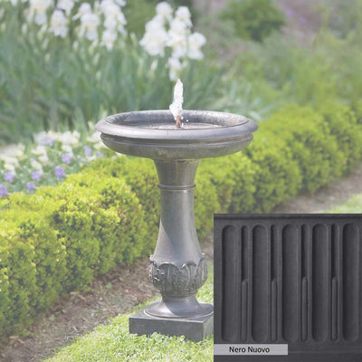 Nero Nuovo Patina for the Campania International Chatsworth Fountain, bold dramatic black patina for the garden.