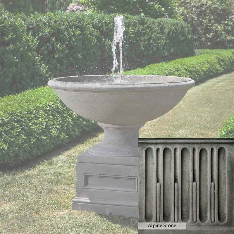 Alpine Stone Patina for the Campania International Condotti Fountain, a medium gray with a bit of green to define the details.