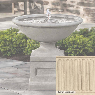 Ferro Rustico Nuovo Patina for the Campania International Aurelia Fountain, red and orange blended in this striking color for the garden.