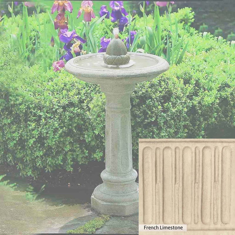 Ferro Rustico Nuovo Patina for the Campania International Acorn Fountain, red and orange blended in this striking color for the garden.