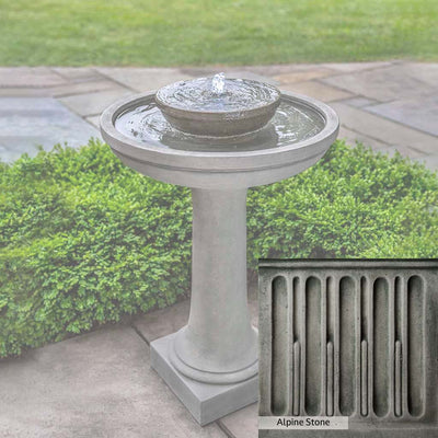 Alpine Stone Patina for the Campania International Meridian Fountain, a medium gray with a bit of green to define the details.
