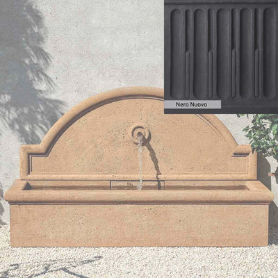 Nero Nuovo Patina for the Campania International Aranjuez Fountain, bold dramatic black patina for the garden.