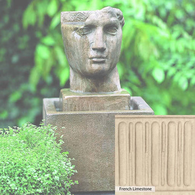 Ferro Rustico Nuovo Patina for the Campania International Cara Classica Fountain, red and orange blended in this striking color for the garden.