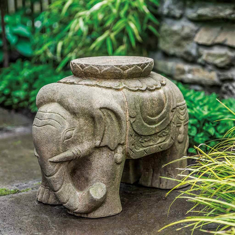 Campania International Artifact Elephant Statue at The Garden Gates