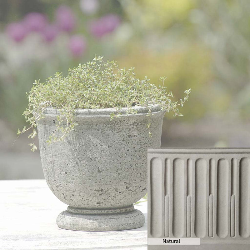 Natural Patina for theCampania International Arles Planter is unstained cast stone, the brightest and whitest finish that will age.