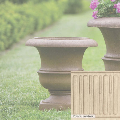 Ferro Rustico Nuovo Patina for the Campania International Williamsburg Wren Small Planter, red and orange blended in this striking color for the garden.