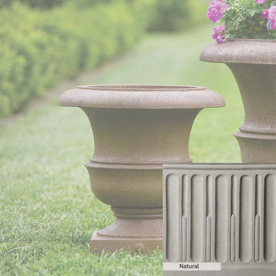 Natural Patina for theCampania International Williamsburg Wren Small Planter is unstained cast stone, the brightest and whitest finish that will age.