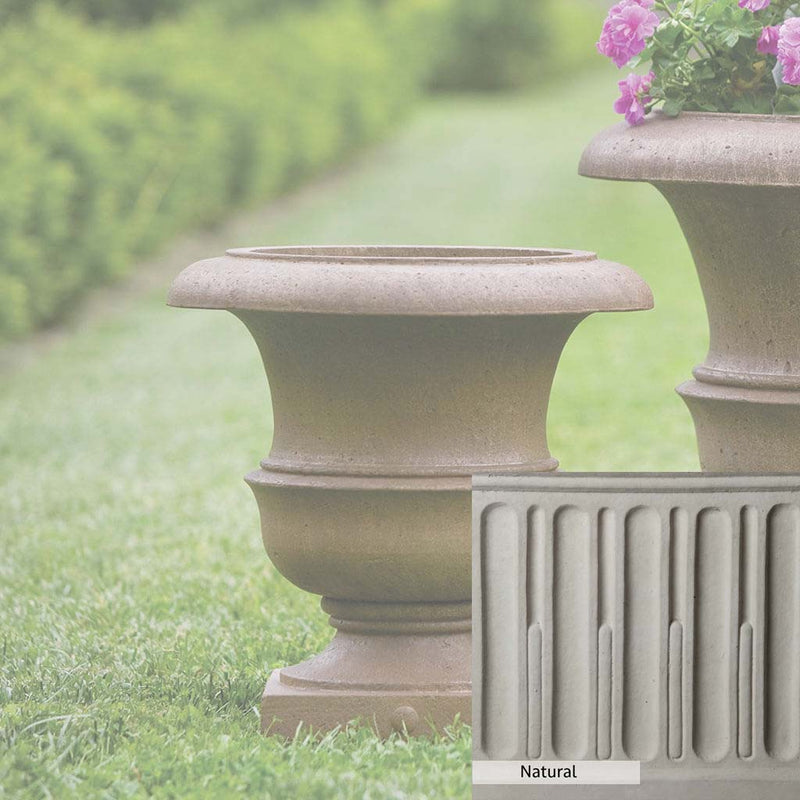 Natural Patina for theCampania International Williamsburg Wren Small Planter is unstained cast stone, the brightest and whitest finish that will age.