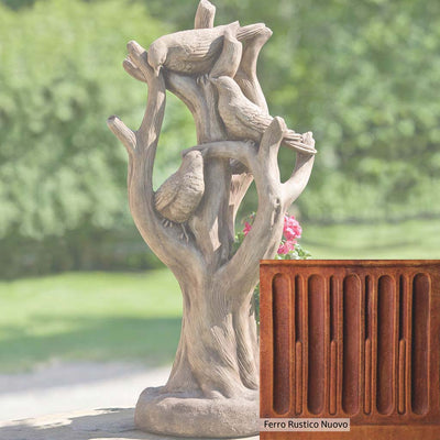 French Limestone Patina for the Campania International Morning Gossip Planter, old-world creamy white with ivory undertones.