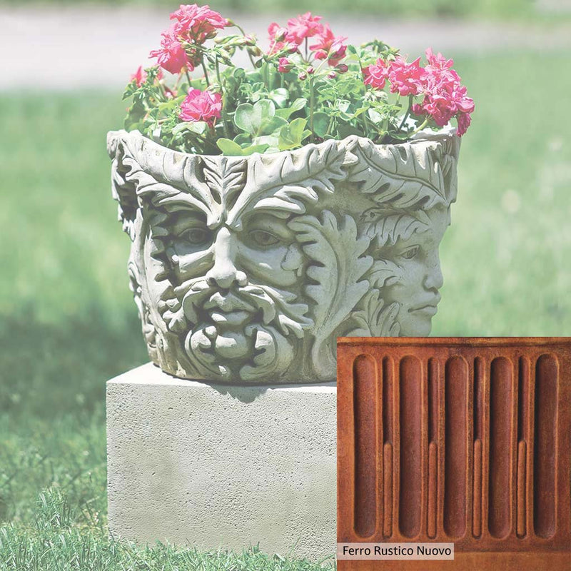French Limestone Patina for the Campania International Sylvan Planter, old-world creamy white with ivory undertones.
