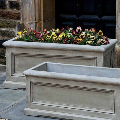 Berkeley Large Cast Stone Outdoor Planters Kinsey Garden Decor