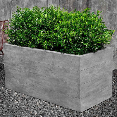 Campania International Chenes Brut Long Box Planter, displayed in the best-selling hand-applied color.