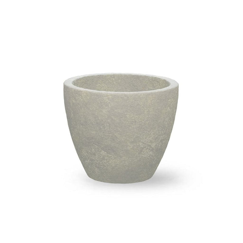 Campania International Series 1 - 24 x 20 Planter, detailed for shape and style, shown in the Greystone Patina. Made from cast stone.
