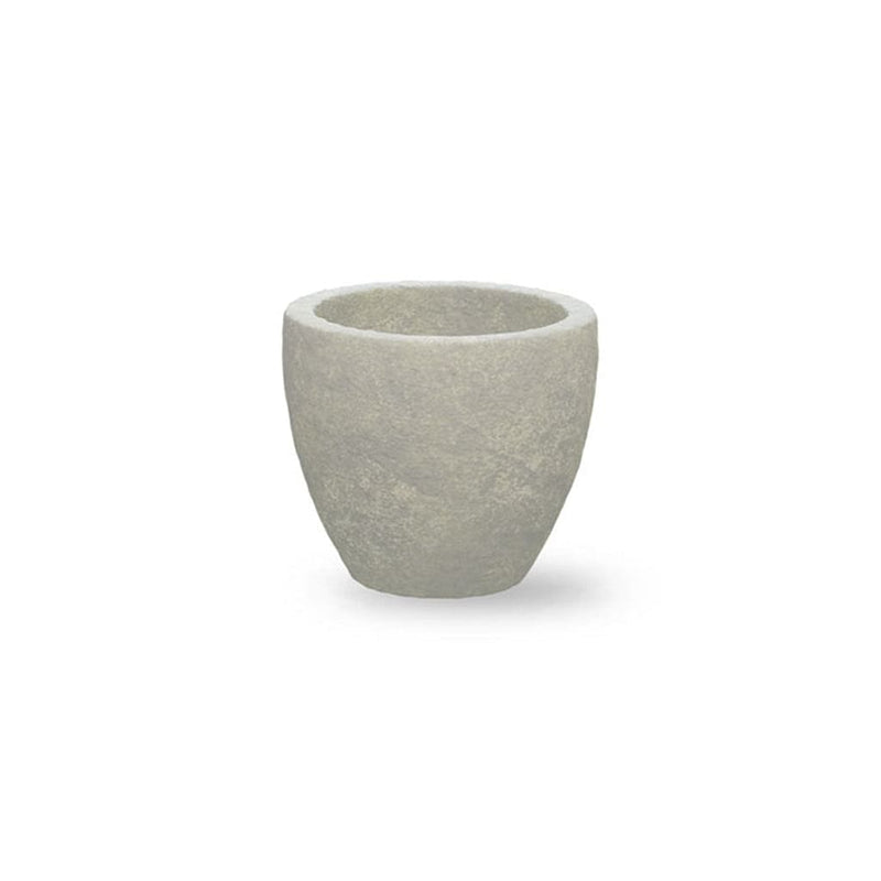 Campania International Series 1 - 18 x 16 Planter, detailed for shape and style, shown in the Greystone Patina. Made from cast stone.