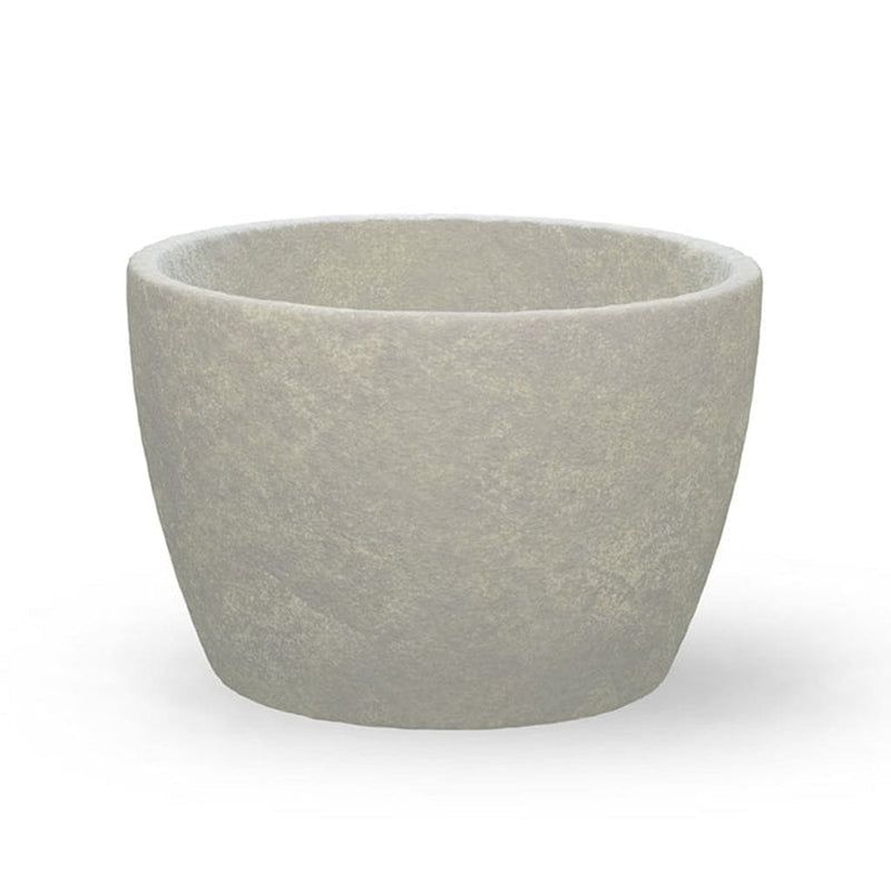 Campania International Series 2 - 36 x 24 Planter, detailed for shape and style, shown in the Greystone Patina. Made from cast stone.