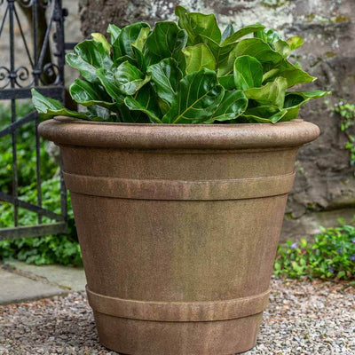 Berkeley Large Cast Stone Outdoor Planters Kinsey Garden Decor