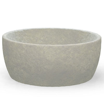 Campania International Series 2 - 48 x 20 Planter, detailed for shape and style, shown in the Greystone Patina. Made from cast stone.