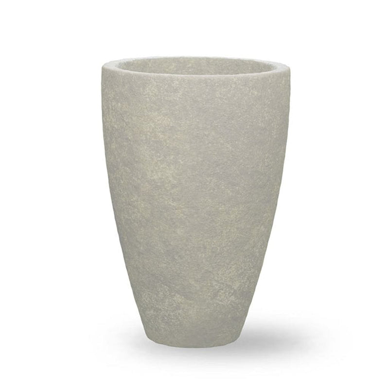Campania International Series 3 - 24 x 36 Planter, detailed for shape and style, shown in the Greystone Patina. Made from cast stone.