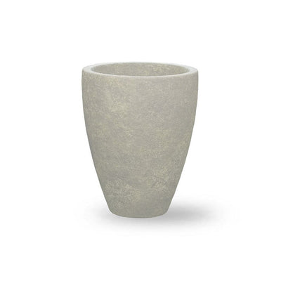 Campania International Series 3 - 19 x 24 Planter, a detailed image for form and shape, shown in the Alpine Stone Patina. Made from cast stone.
