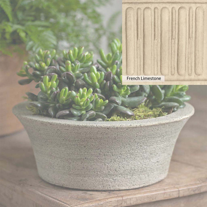 Ferro Rustico Nuovo Patina for the Campania International Bulb Planter, red and orange blended in this striking color for the garden.
