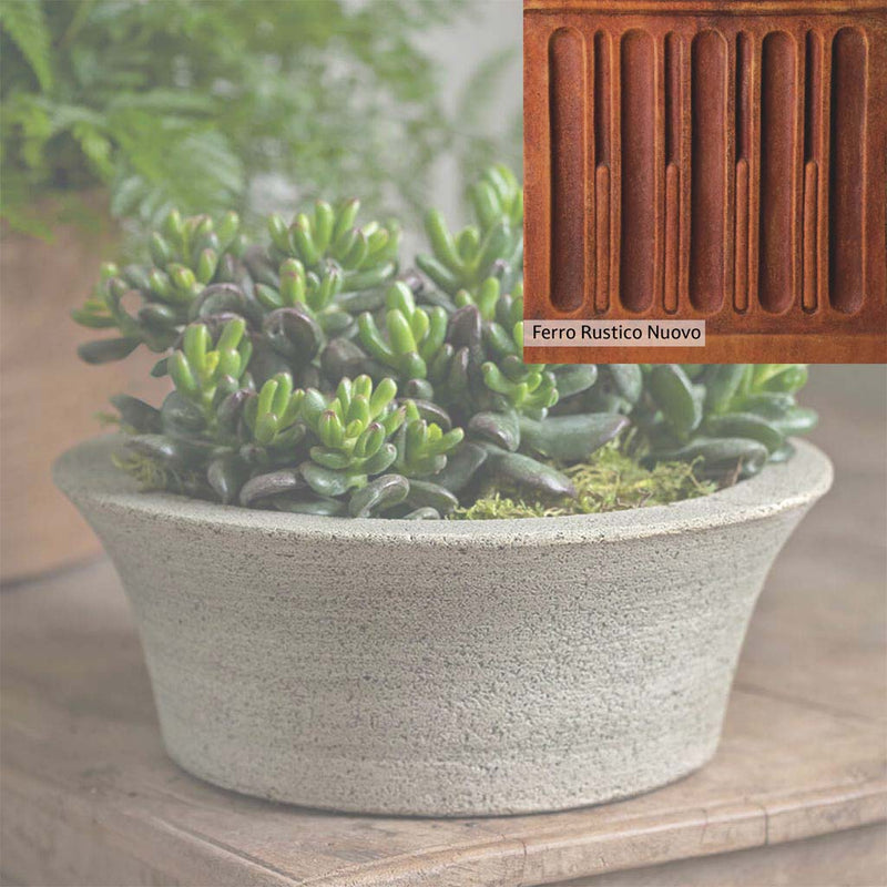 French Limestone Patina for the Campania International Bulb Planter, old-world creamy white with ivory undertones.