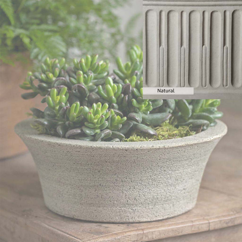 Natural Patina for theCampania International Bulb Planter is unstained cast stone, the brightest and whitest finish that will age.