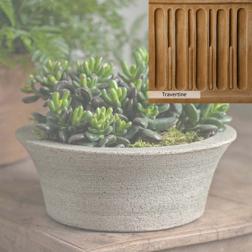 travertine plant pots Campania International | Bulb Planter Travertine
