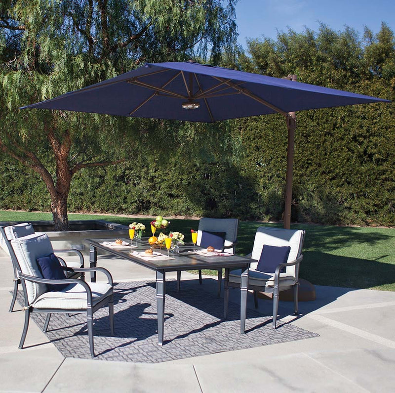 The Garden Gates Bali Cantilever 10ft Square Umbrella by Simply Shade
