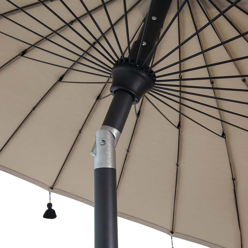 Isabela Round 8.5ft Auto Tilt Umbrella by Simply Shade