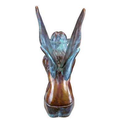 Bird Fairy Cast Bronze Medium Garden Statue by Design Toscano