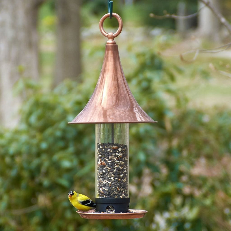 Good Directions Castella Bird Feeder in Polished Copper