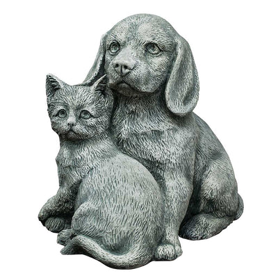 Alpine Stone Patina for the Campania International Fur-Ever Friends Statue, a medium gray with a bit of green to define the details