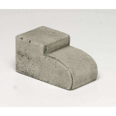 Campania International Narrow Profile Riser stained in the Alpine Stone patina, the ideal color for this garden statue.