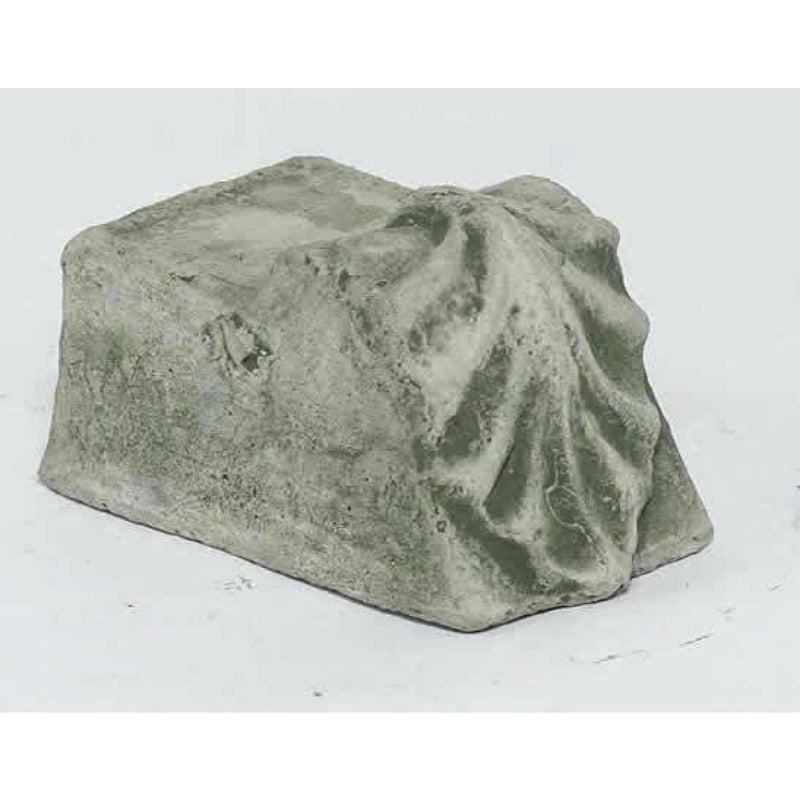 Campania International Small Leaf Riser, set in the garden elevate a statue or planter.