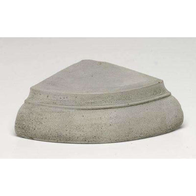 Campania International Large Wedge Riser stained in the Alpine Stone patina, the ideal color for this garden statue.