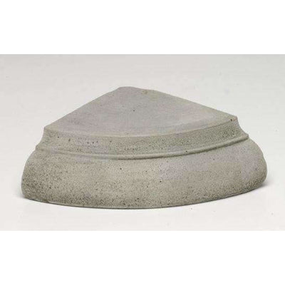 Campania International Large Wedge Riser, set in the garden elevate a statue or planter.
