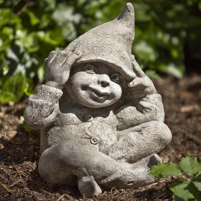 Campania International George Statue stained in the Verde patina, the ideal color for this garden statue.